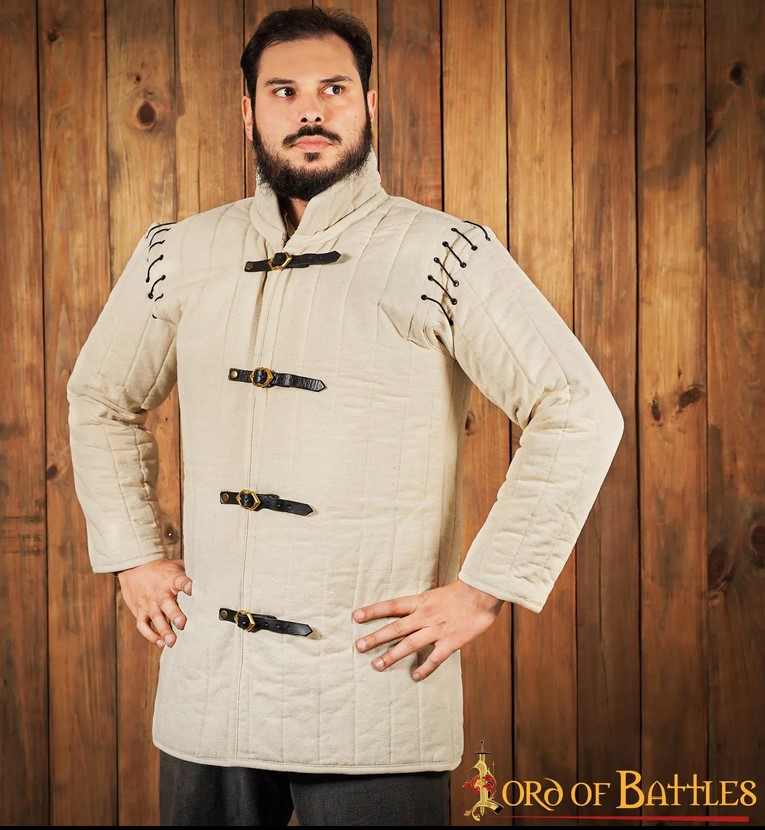 Mittelalterlicher Gambeson (Typ 1), natur