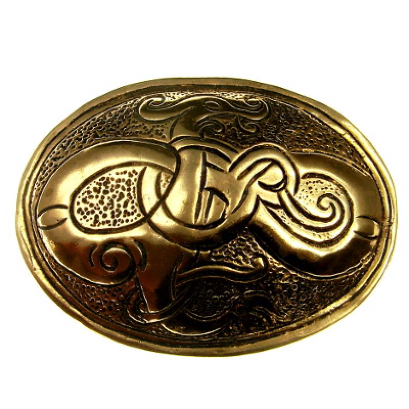 Bronze-Brosche Wikinger-Drache