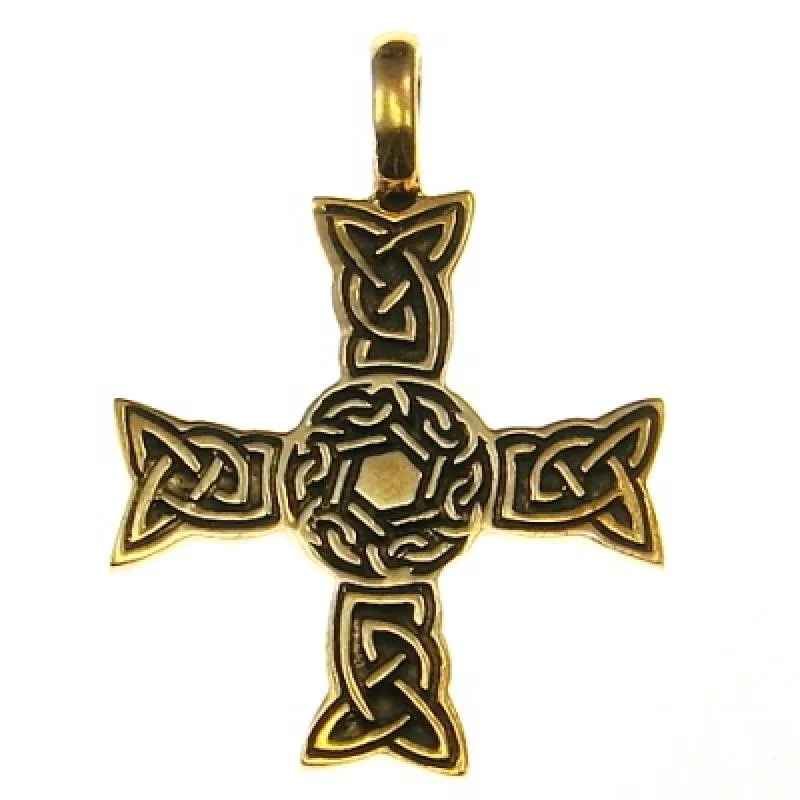 Bronzeanhänger Kreuz, keltisch