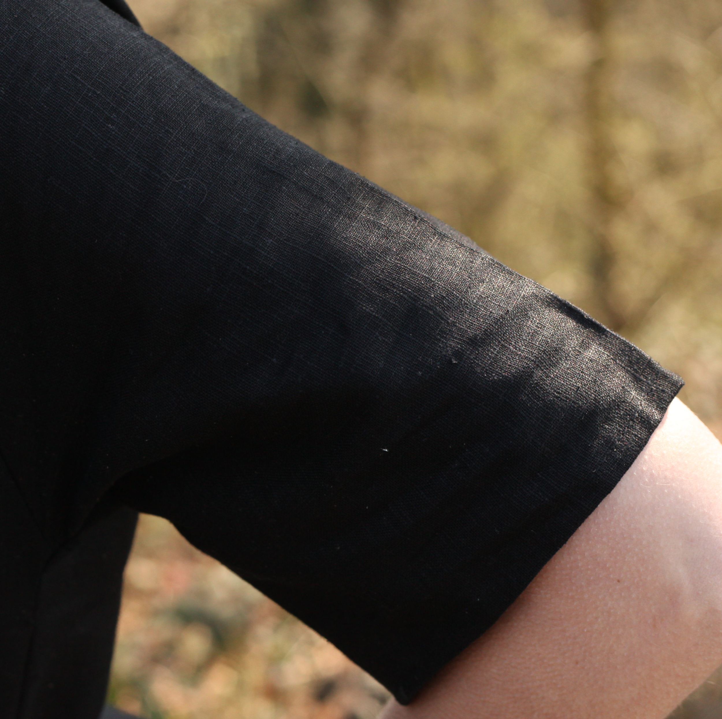 Kurzarmkleid aus Leinen Agnes