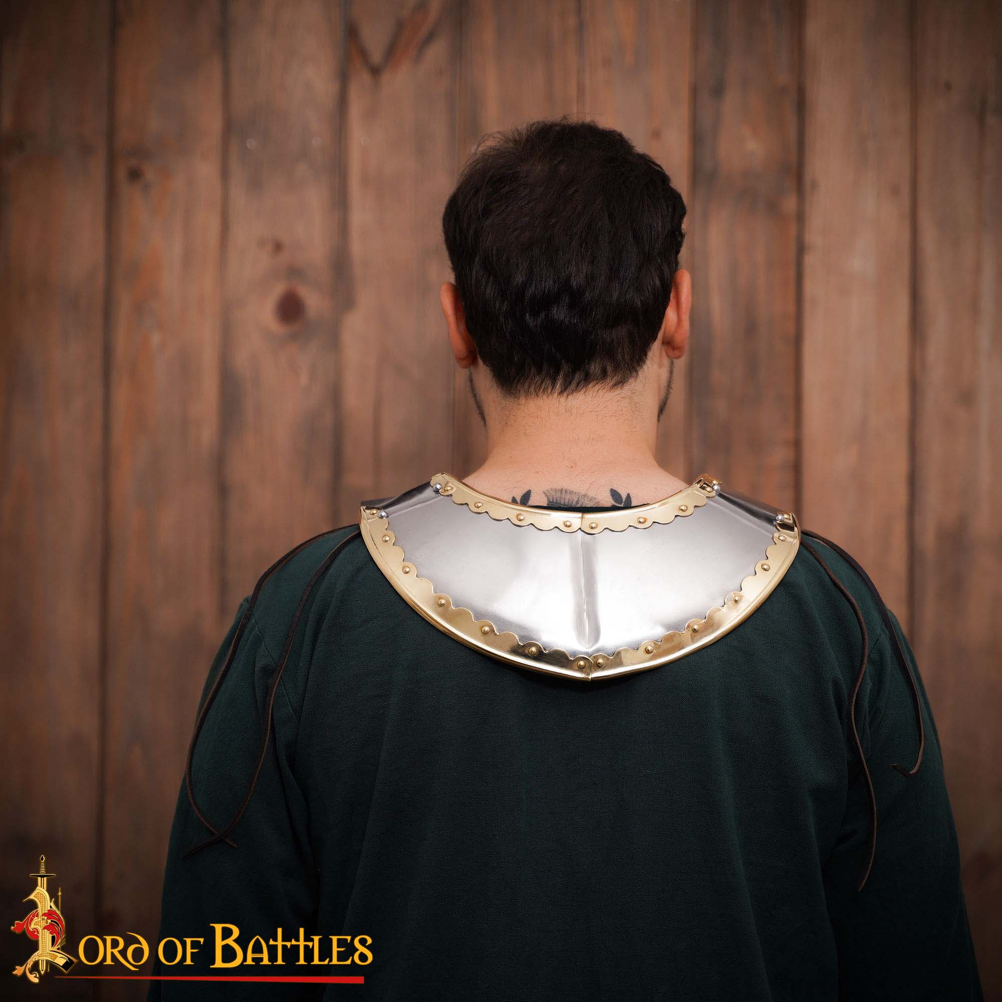 Plattenkragen mit Messingbeschlägen 1,3mm