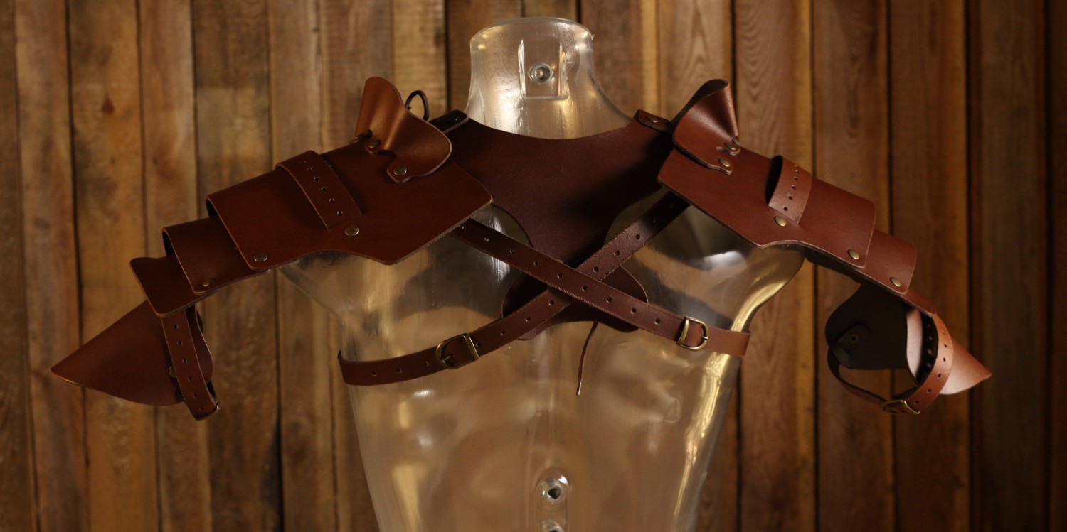 Lederschultern Dieb braun