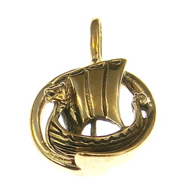 Bronzeanhänger Wikingerschiff