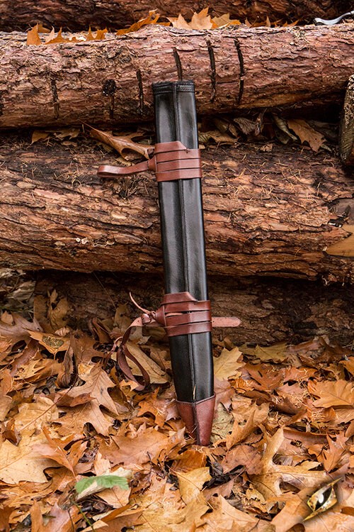 Schwertscheide Medium Rechtshänder schwarz