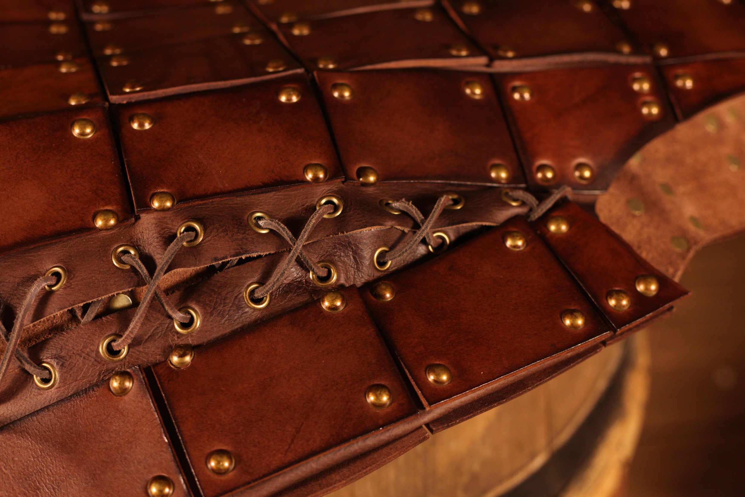 Lederweste mit Lederplatten