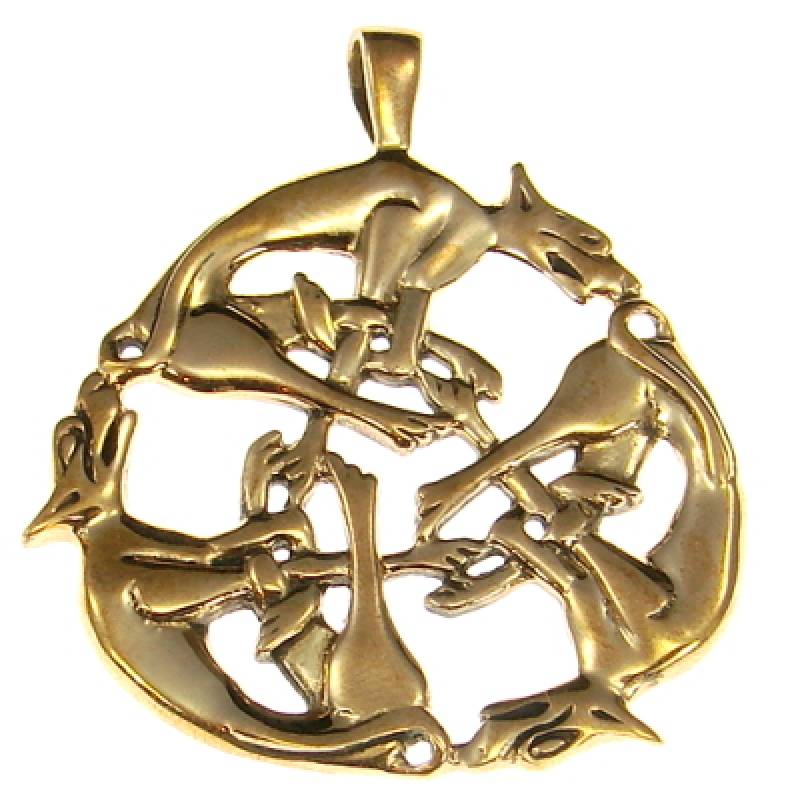 Bronzeanhänger die wilde Jagd