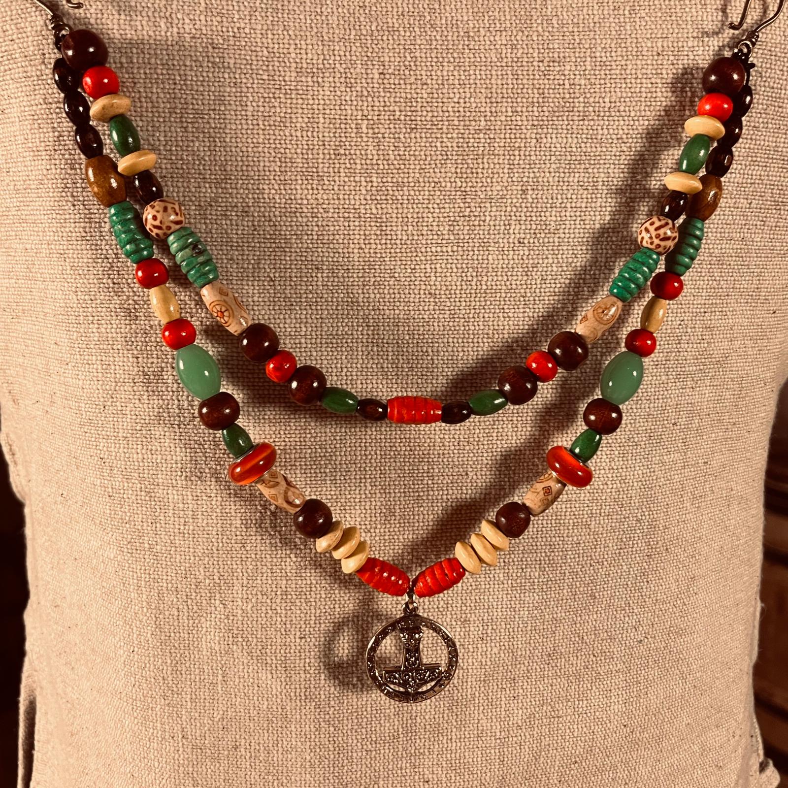 Fibelkette Wikinger mit Thorshammer