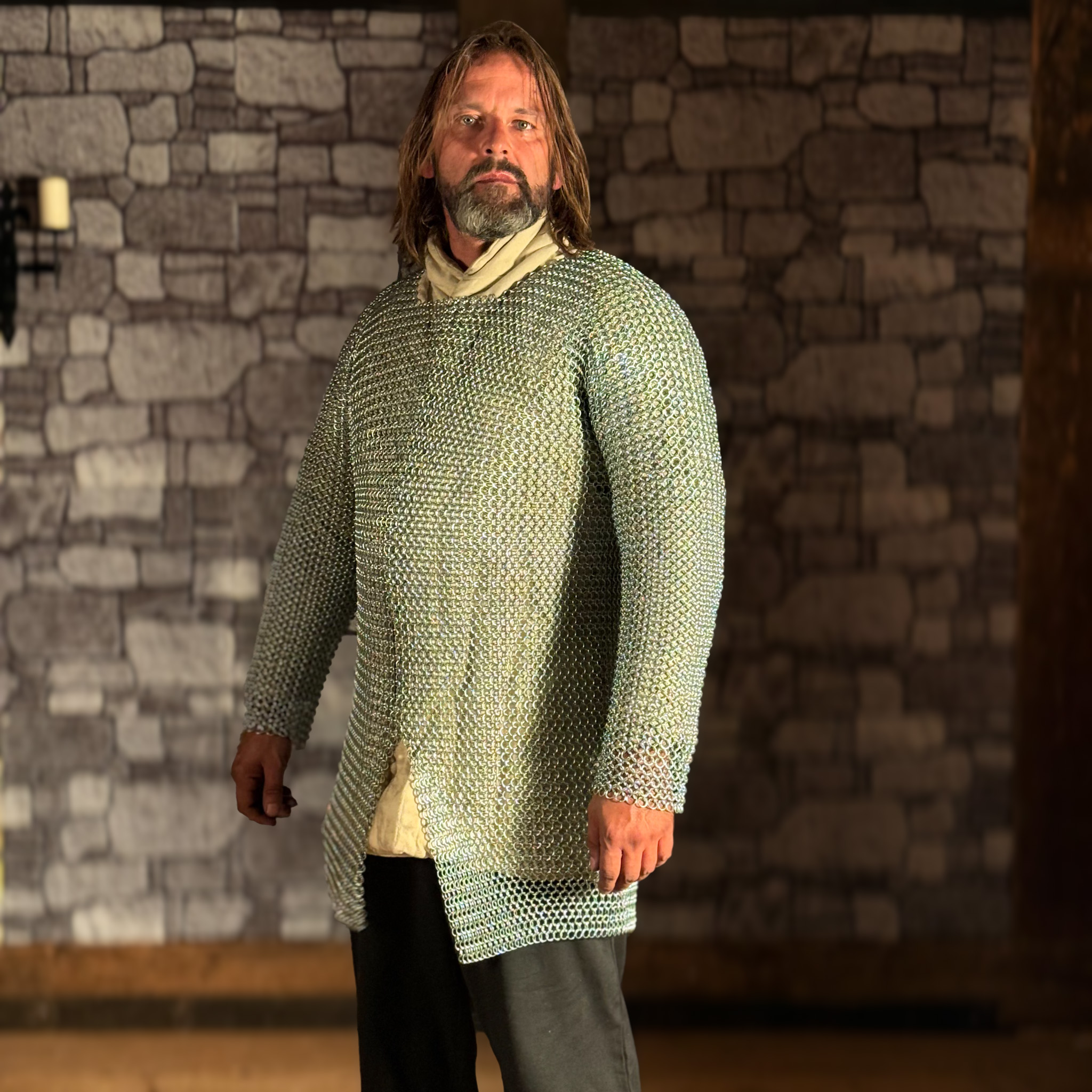 Rundring Kettenhemd, Hauberk, ID 10 mm, verzinkt