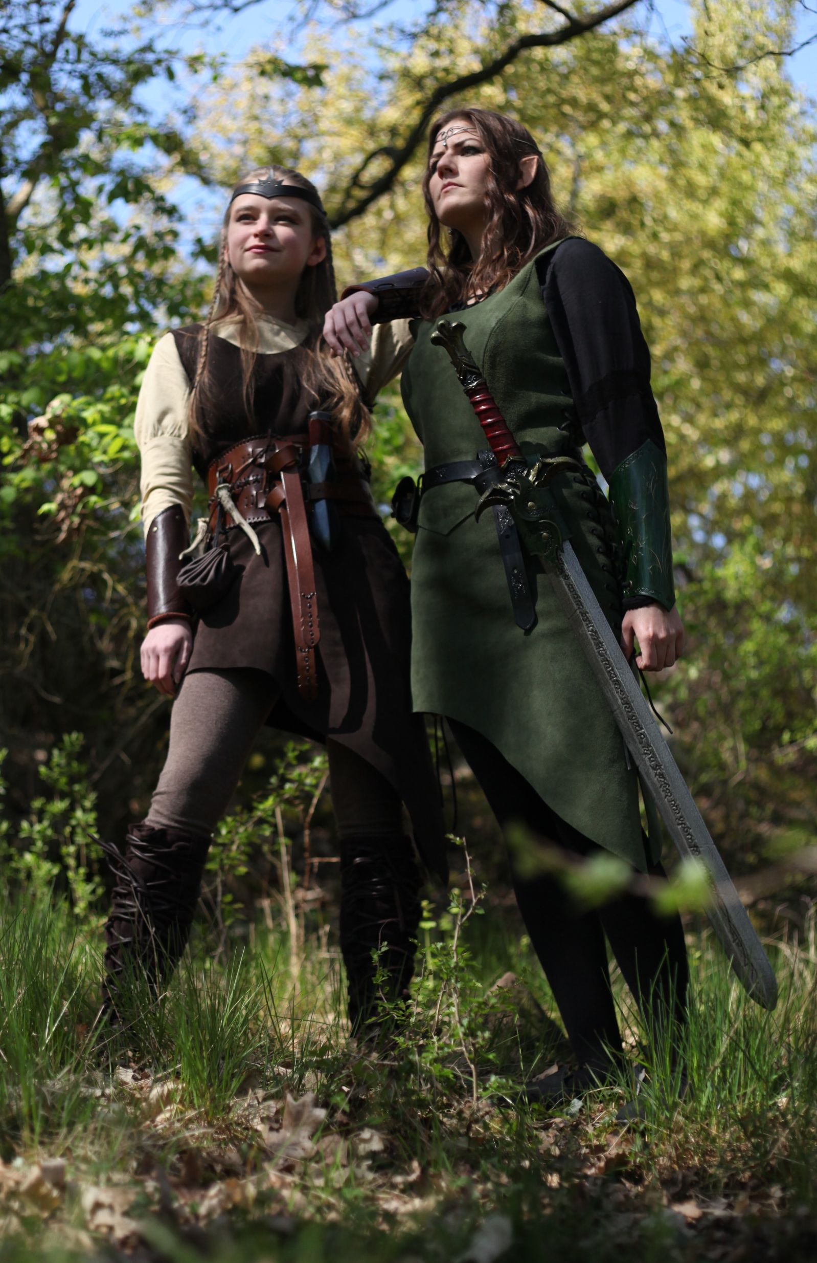 Schwarzes Lederdiadem