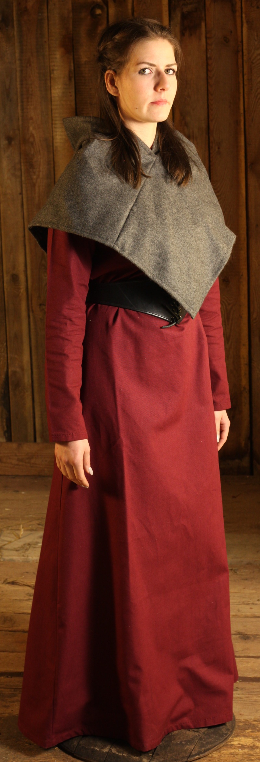 Woll-Gugel Bjorn  Grau