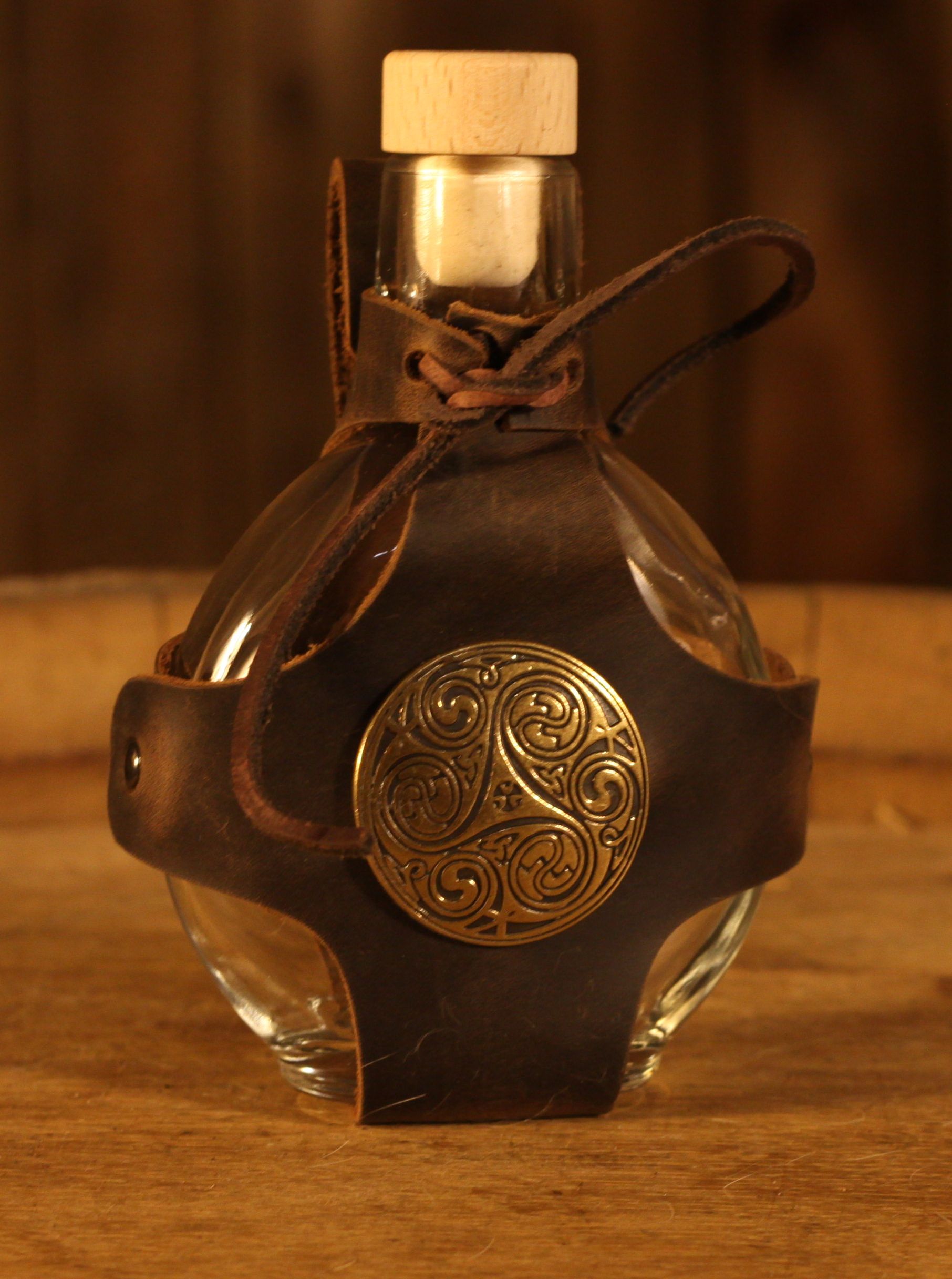 Feldflasche Flachmann Triskele mit Halter 0,2l