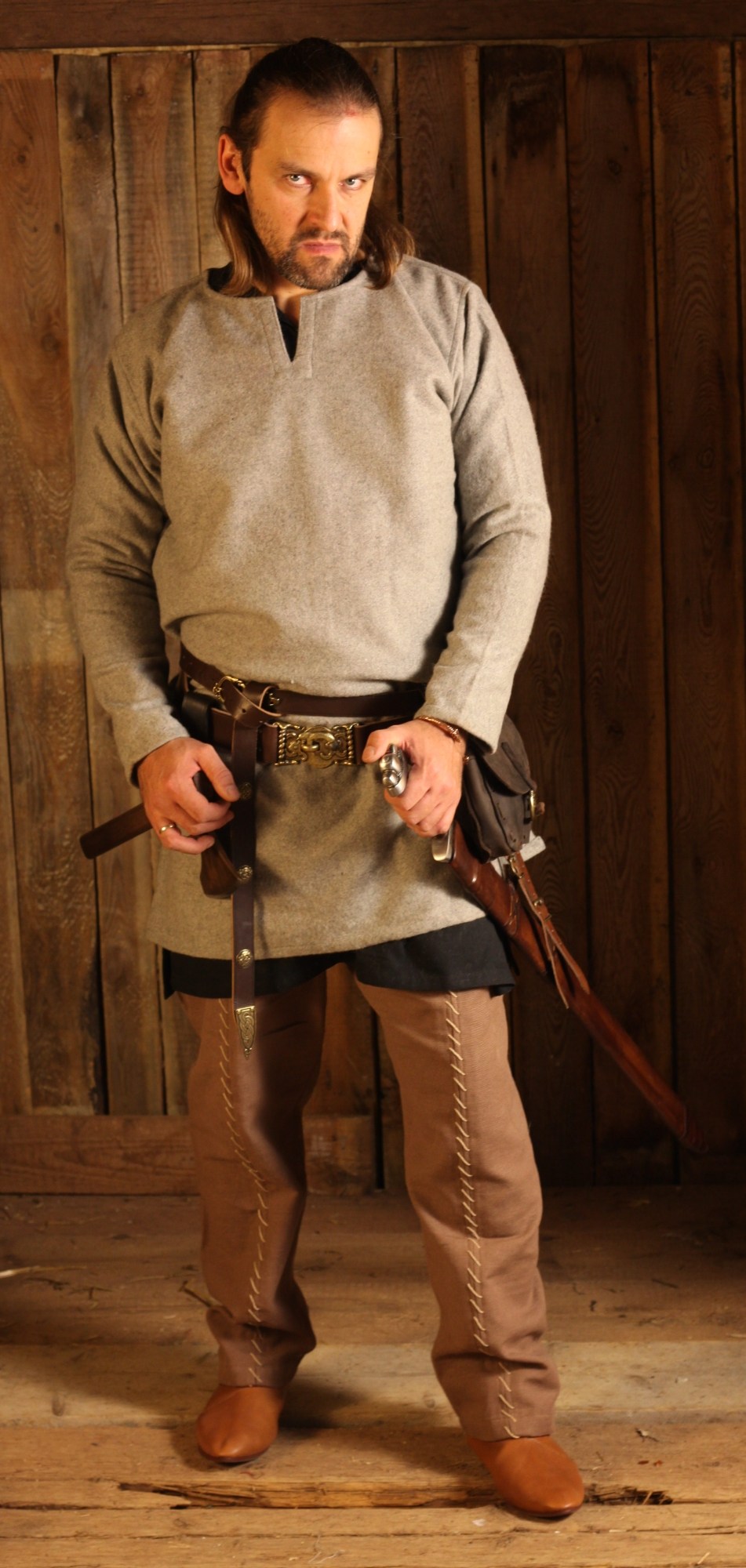 Wolltunika Lodin Grau