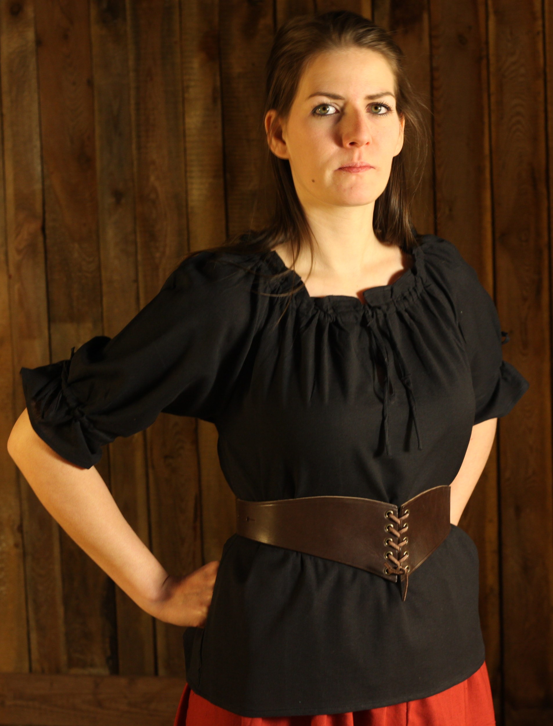 Mittelalterbluse, kurze Ärmel