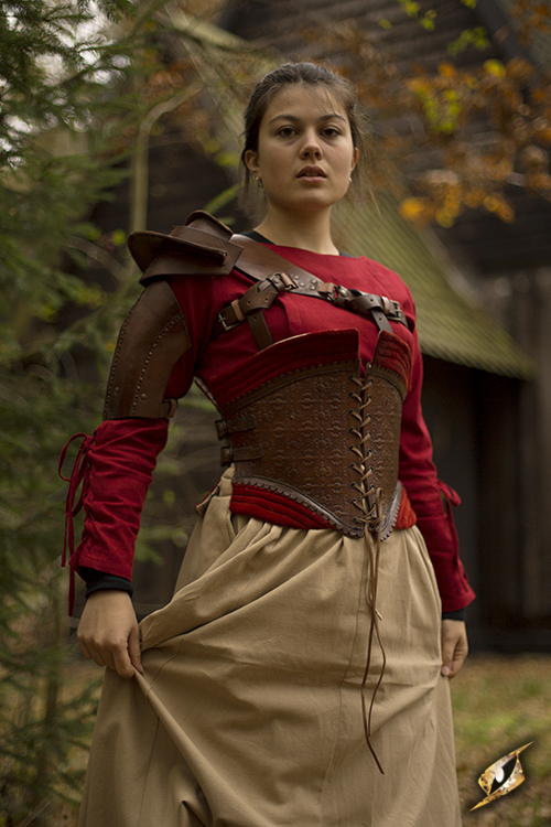 Braune Schulterrüstung L