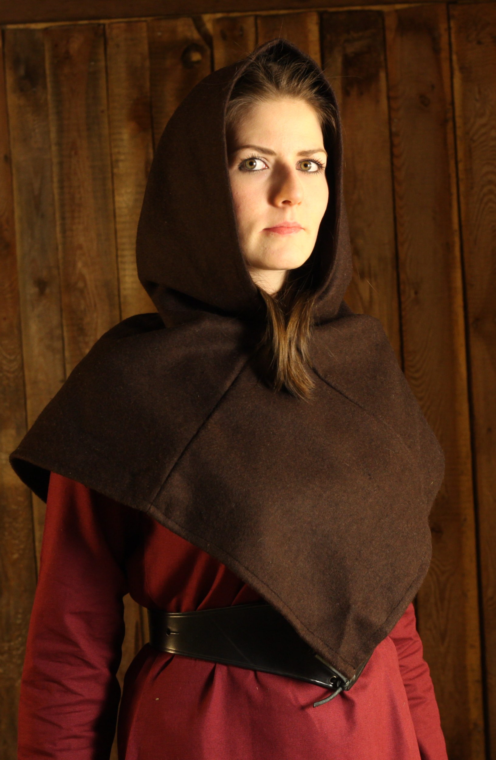 Woll-Gugel Bjorn  Braun