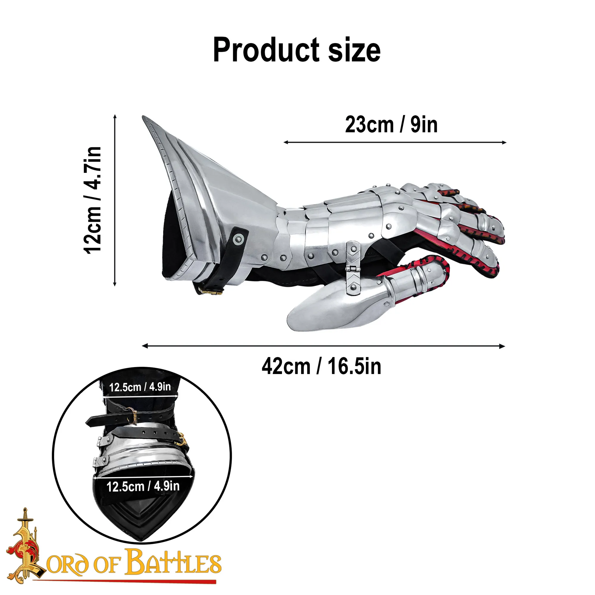 Mittelalterliche Plattenhandschuhe 1,3mm
