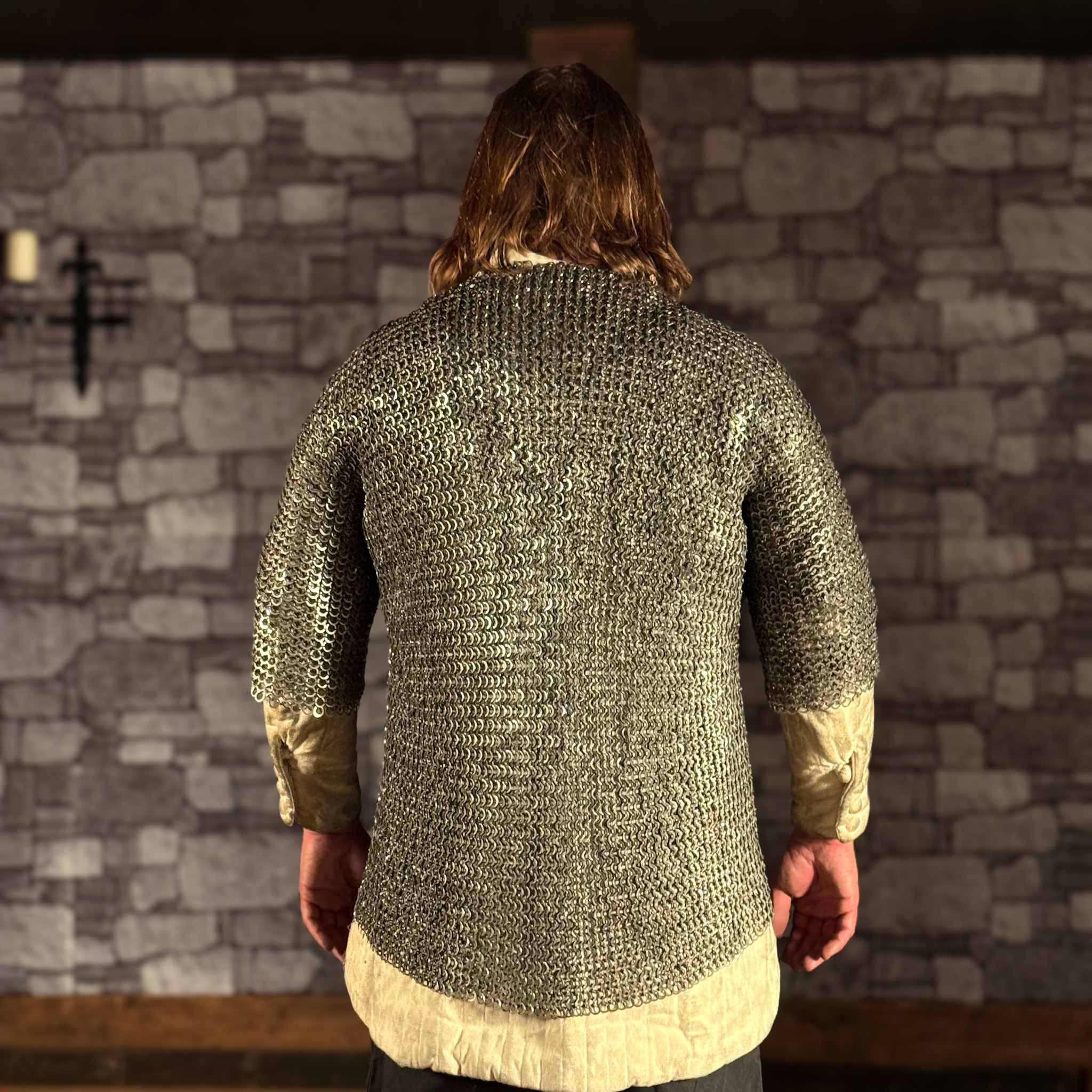 Kettenhemd Haubergeon Flachring ID 9mm, Edelstahl